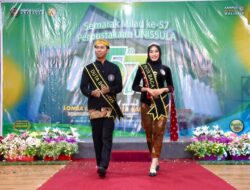 Vina dan Mikail dari Fikom Terpilih Jadi Duta Baca Perpustakaan Unissula 2025