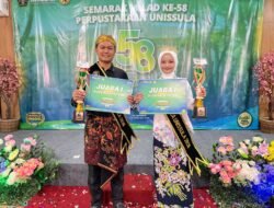 Thoriqul Huda dan Dzakiyatil Baroroh Duta Baca Unissula 2026